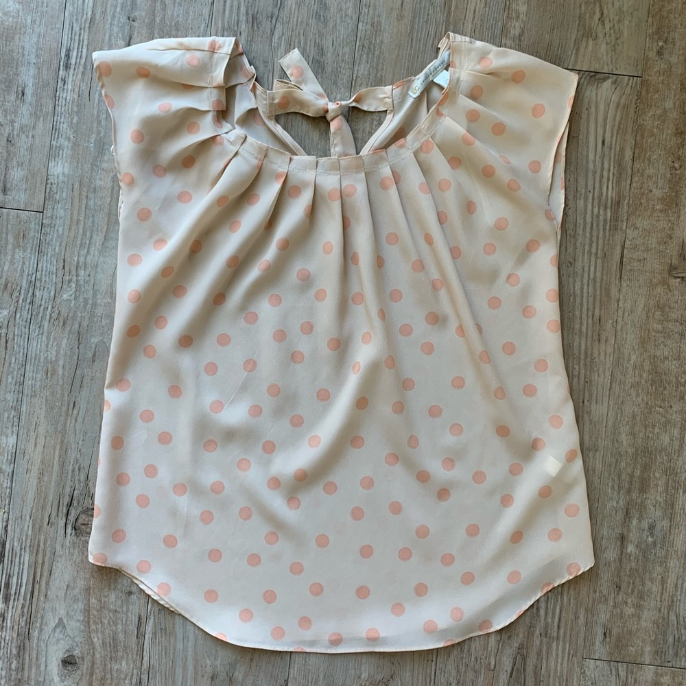 Lauren Conrad Size Small Polka Dot Blouse